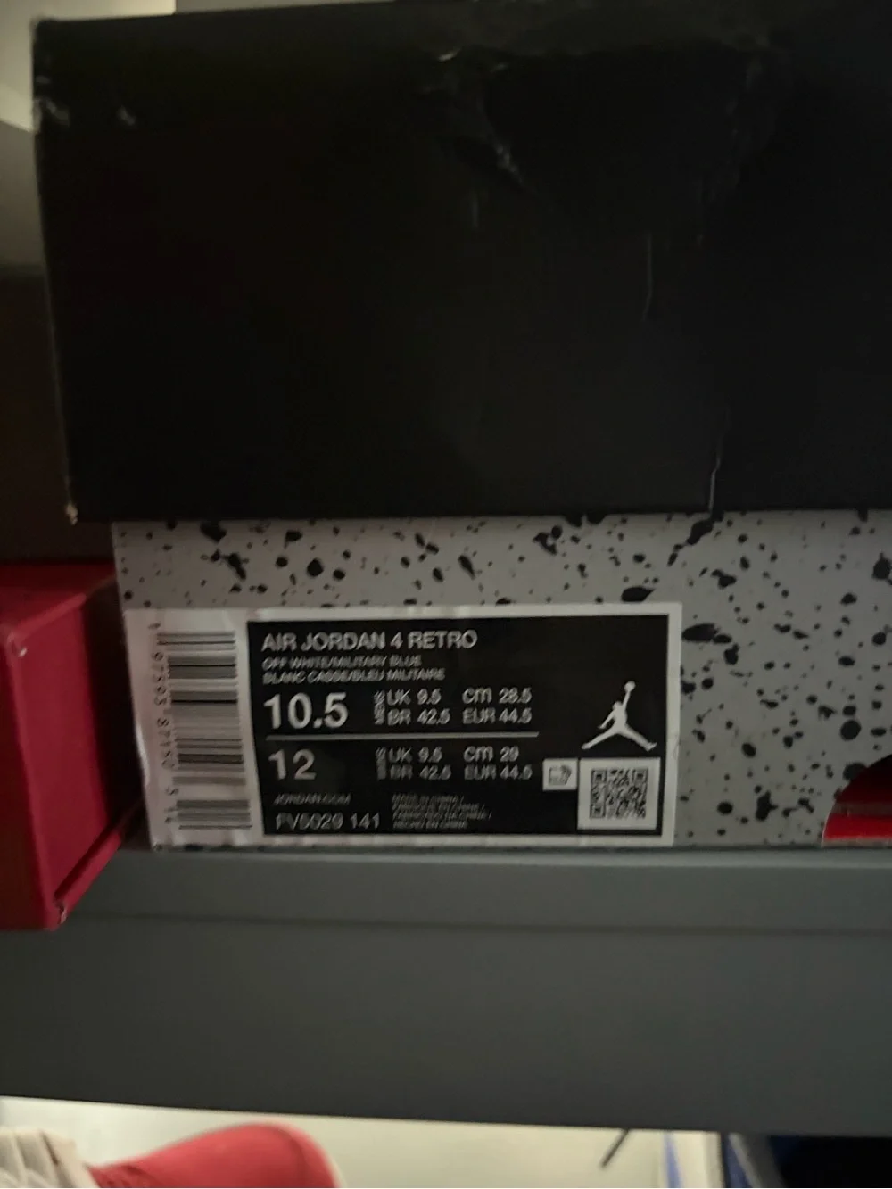 Jordan Retro Sneakers — Jordan 4 military blue , got a stain, but not beat